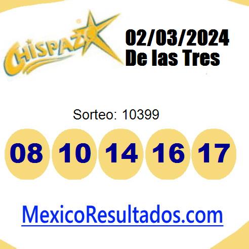 chispazo sorteo 10399