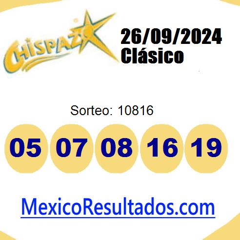 chispazo sorteo 10816