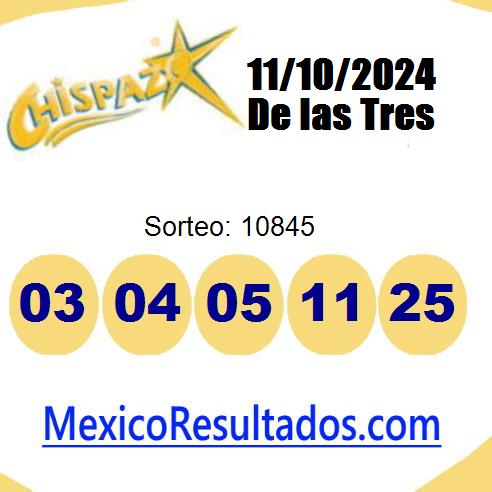 chispazo sorteo 10845