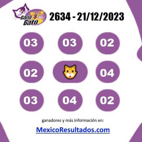 Gana Gato Sorteo 2634 Gana Gato 2634