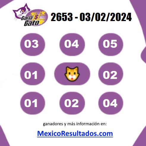 Gana Gato Sorteo 2653 Gana Gato 2653