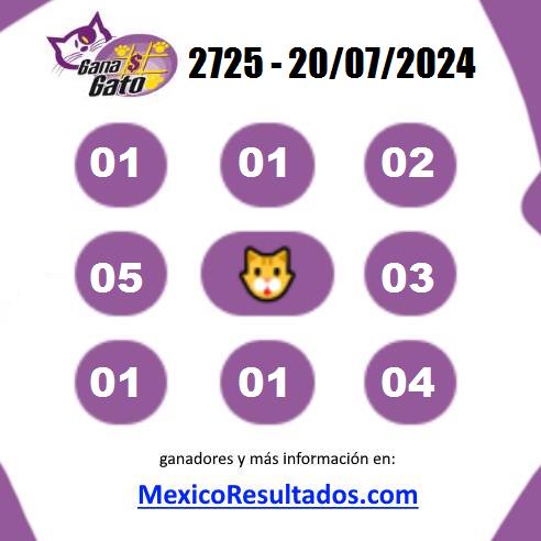 Gana Gato Sorteo 2725 Gana Gato 2725