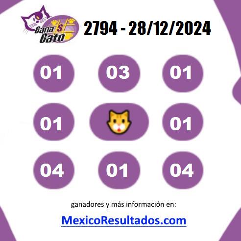 Gana Gato Sorteo 2794 Gana Gato 2794