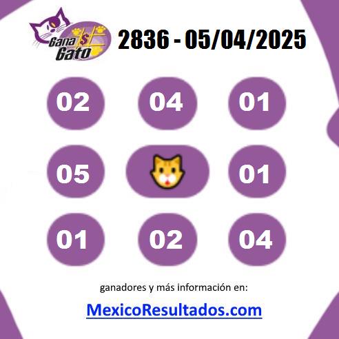 Gana Gato Sorteo 2836 Gana Gato 2836