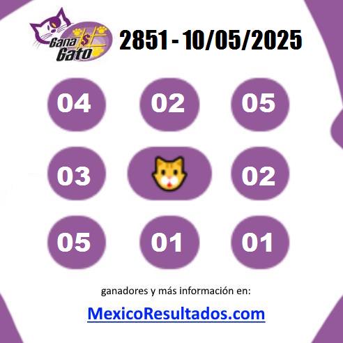 Gana Gato Sorteo 2851 Gana Gato 2851