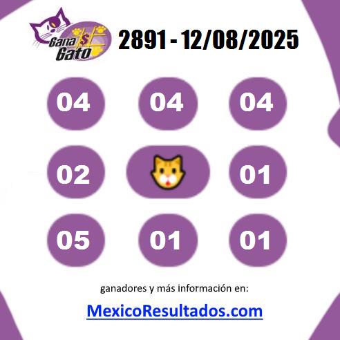 Gana Gato Sorteo 2891 Gana Gato 2891