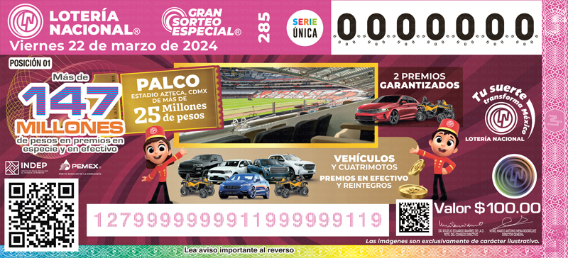 GRAN SORTEO ESPECIAL 285